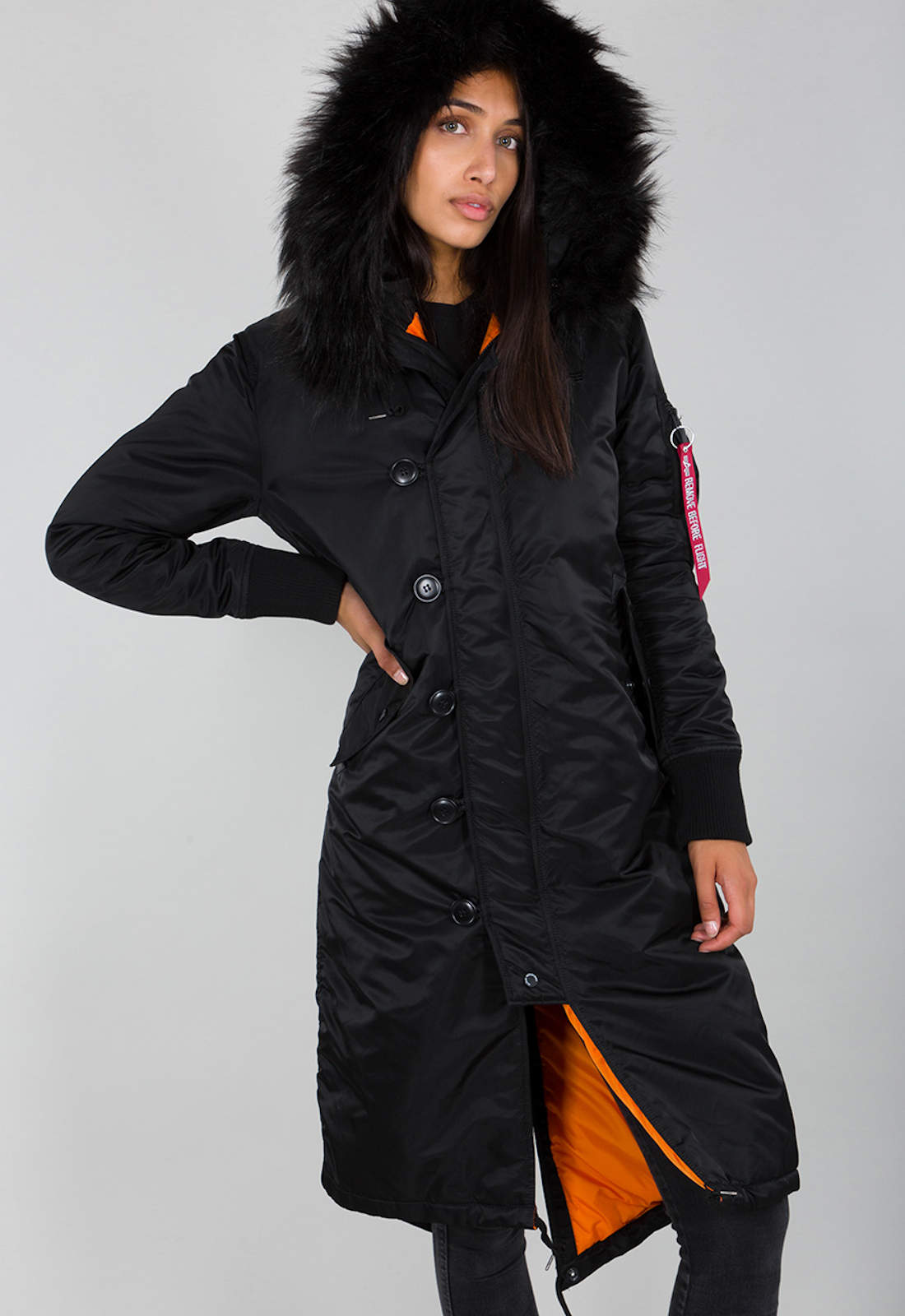 Alpha Industries Damen Mantel B3FL Coat Winterjacke Parka ...