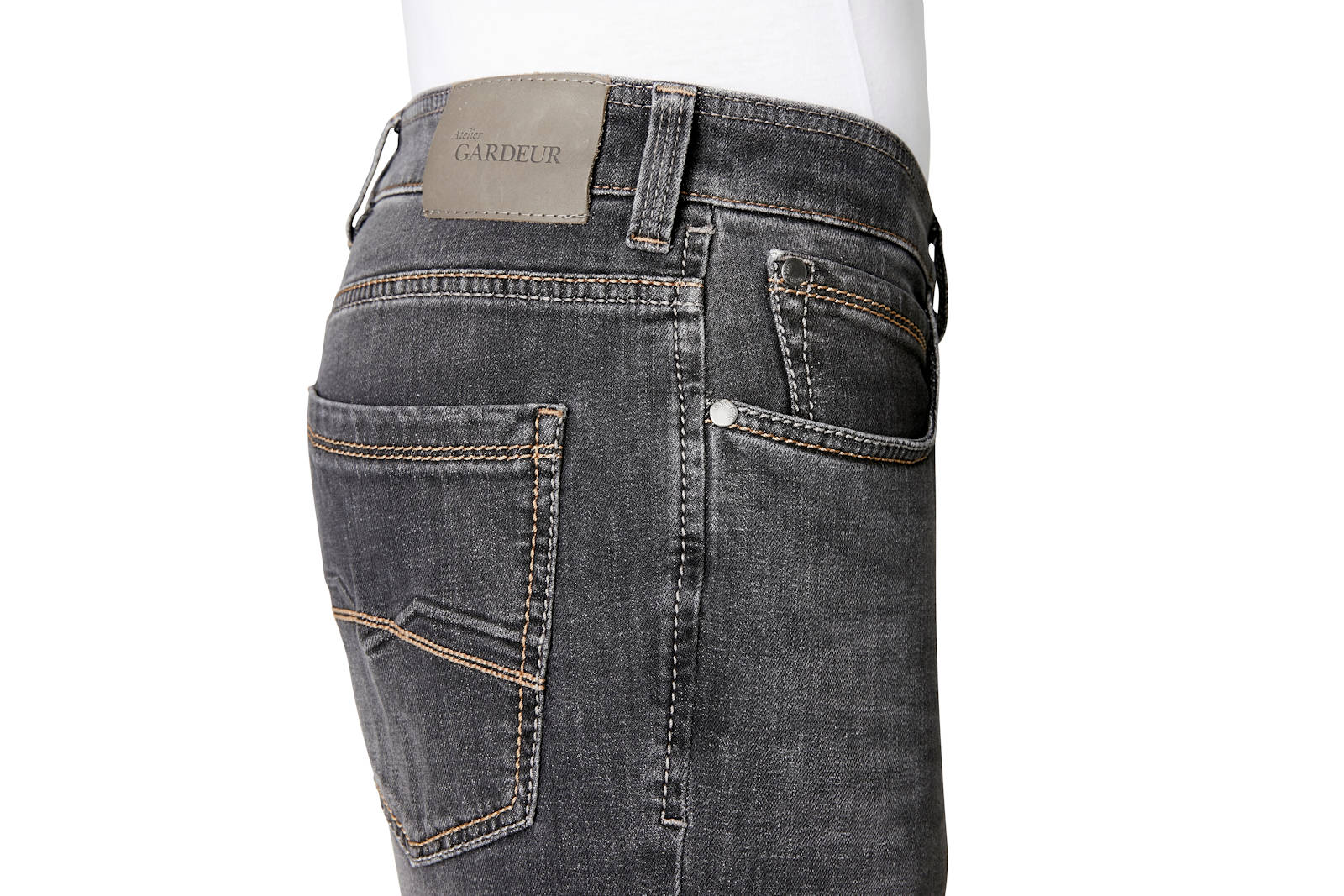 Atelier Gardeur Jeans Spa - 2 Modern Fit Men's Trousers Slim Leg Denim ...