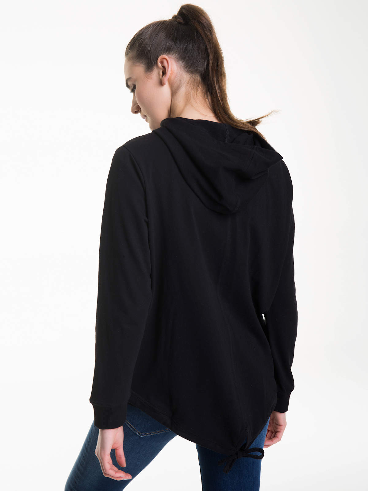 black sweat jacket womens