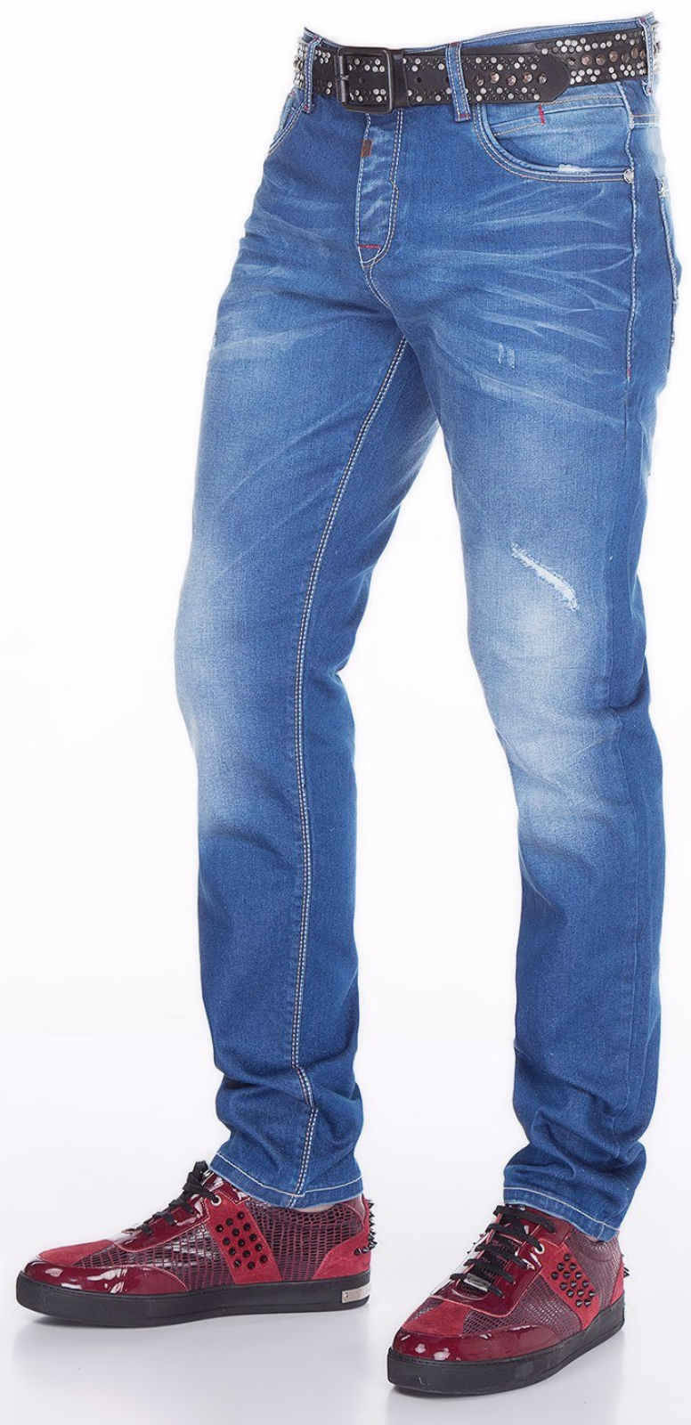 Cipo & Baxx Men's Jeans cd386 New Trousers Slim Fit Narrow Leg Denim ...