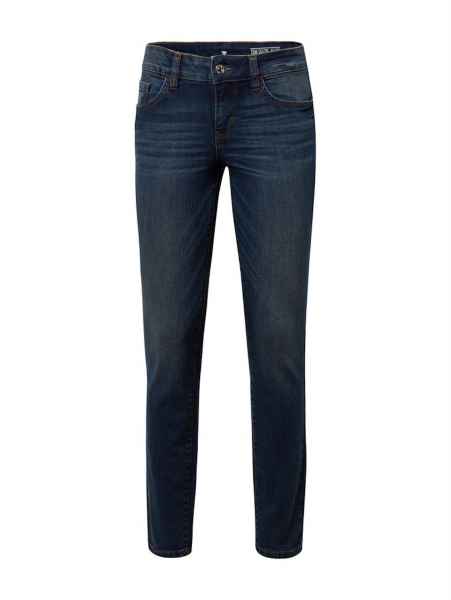 TOM TAILOR Damen Alexa Slim Fit Jeans Five-Pocket Used Look Denim Hose